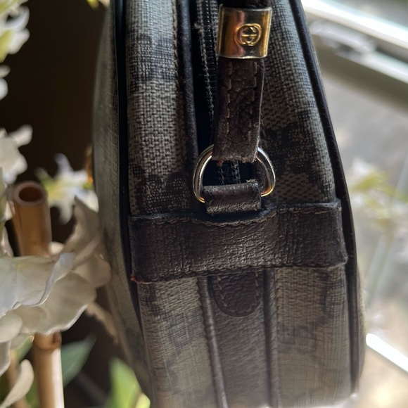 Very RARE Vintage GUCCI Canteen Crossbody Bag Monogram GG - Picture 7 of 11